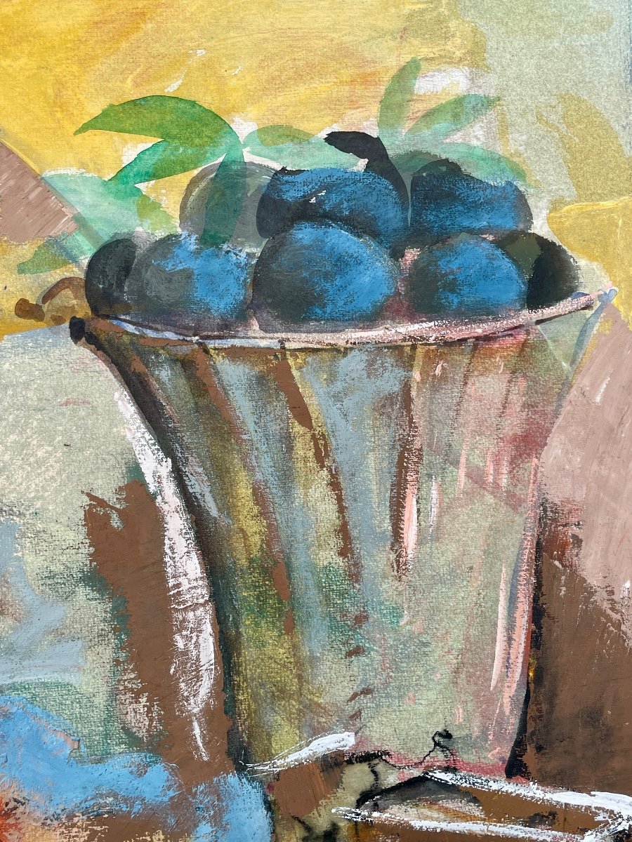 Gaspare Da Brescia (1955), Still Life With Handled Cup, Mixed Media On Paper. -photo-1