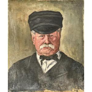 Henry Déziré - Portrait Of A Man In A Cap.