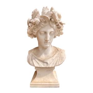 Christian Daniel Rauch (1777-1857) - Marble Bust, Allegory Of Autumn - Height: 59 Cm.