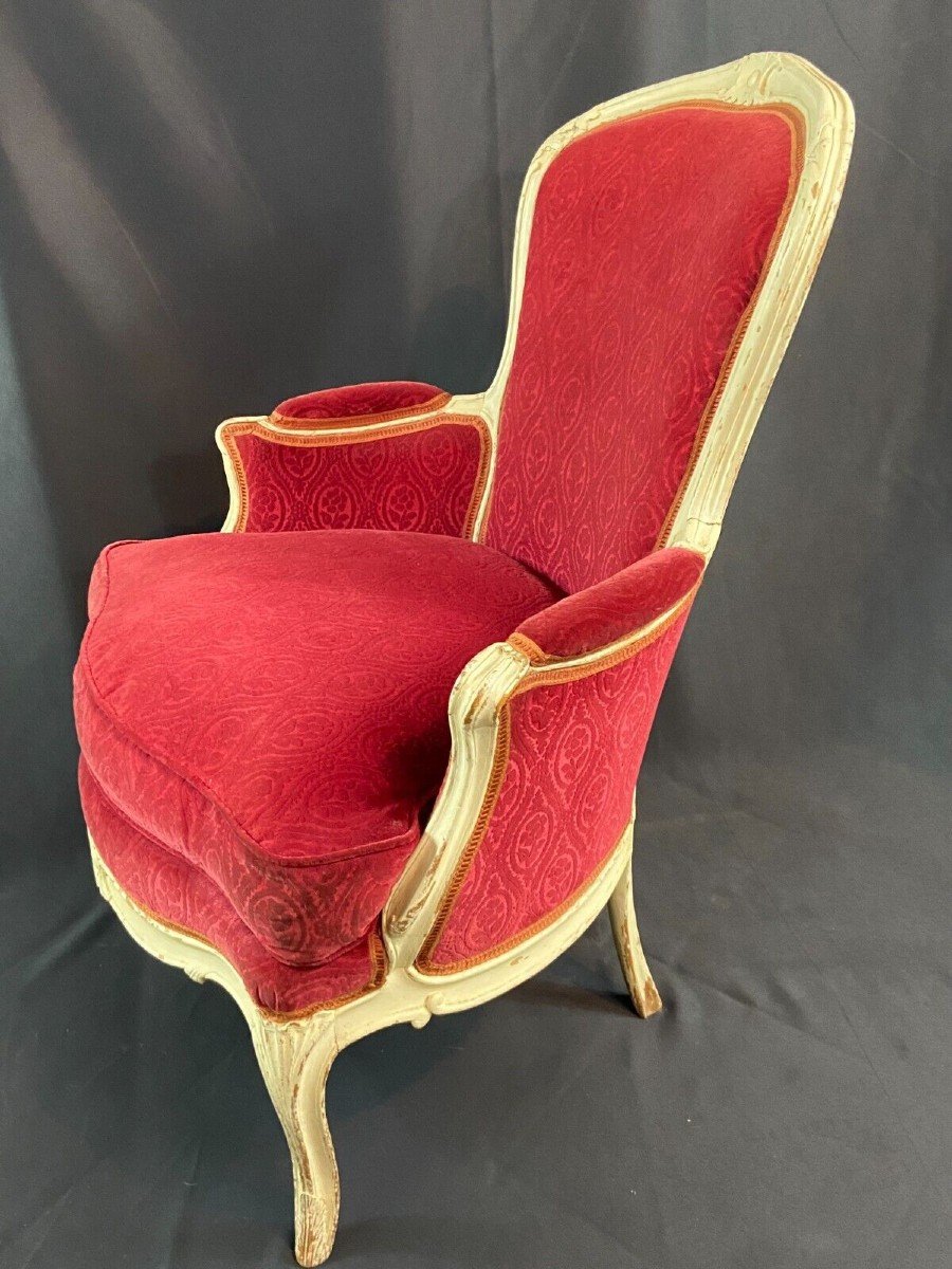 Louis XV Bergère Armchair, 18th Century-photo-2