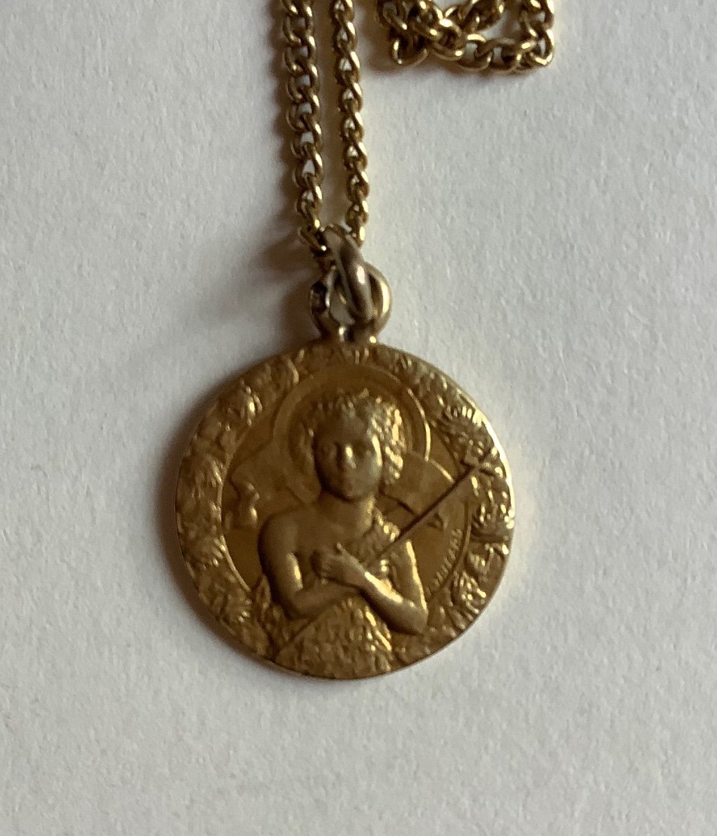  Médaille De baptême avec chaine