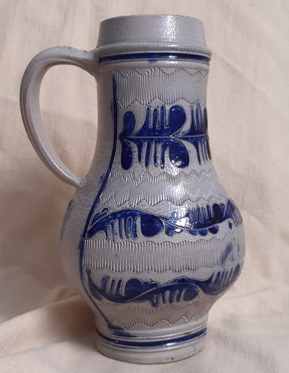 18th Century Jug In Stoneware From Westerwald-photo-3