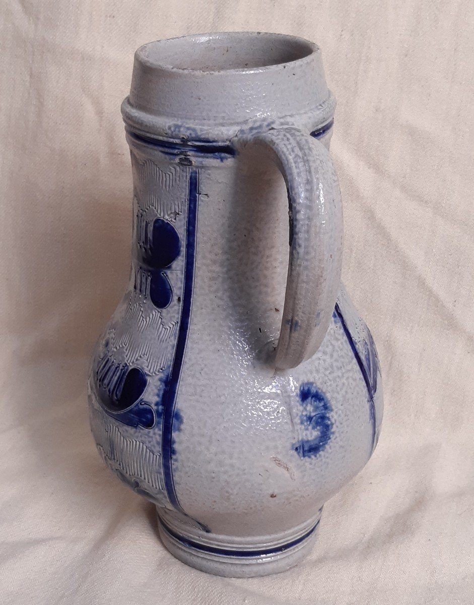 18th Century Jug In Stoneware From Westerwald-photo-2