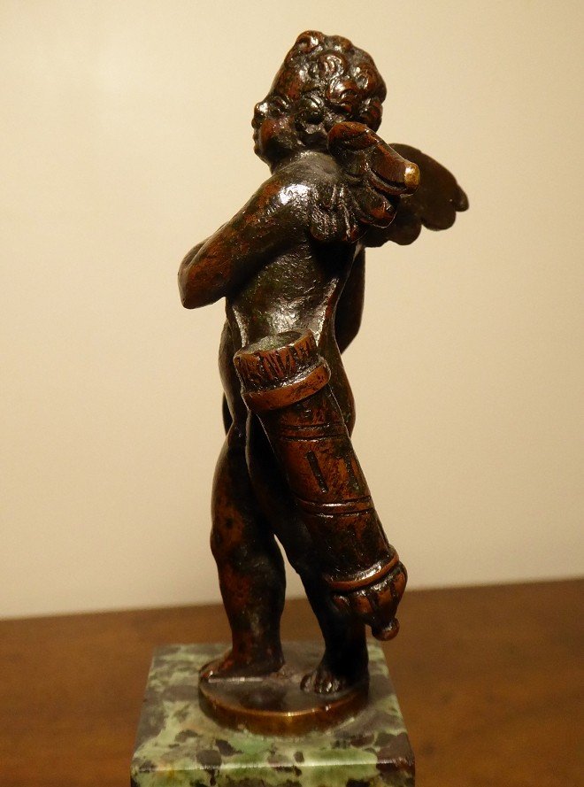 Cupid In Bronze Italy 17th Century Circle Of Roccatagliata-photo-4