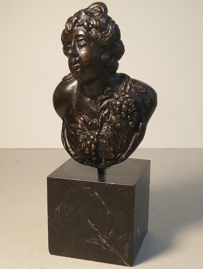 Bust In Bronze Italy Venice 16th 17th Century-photo-2