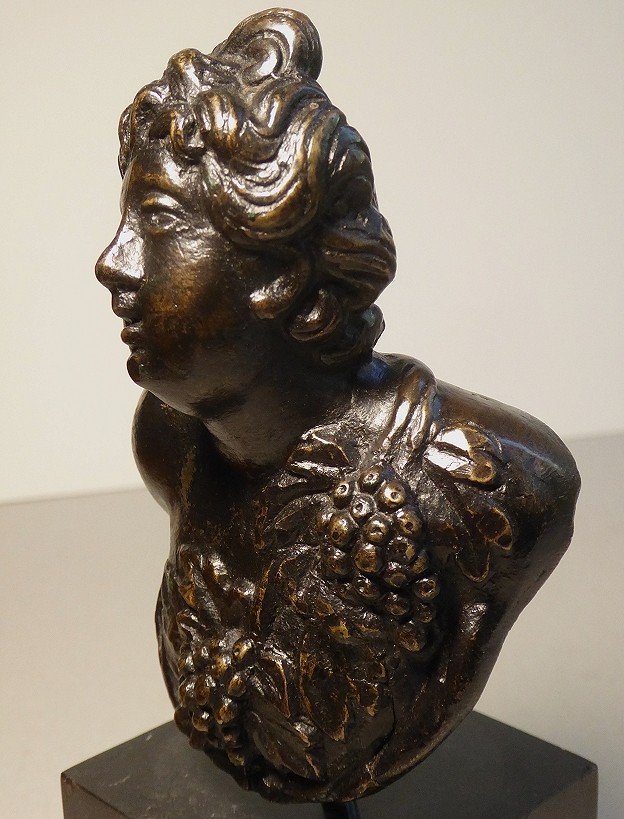 Bust In Bronze Italy Venice 16th 17th Century-photo-4