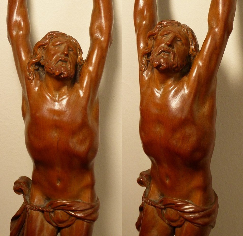 Jansenist Christ In Boxwood From The Flemish 17th Century-photo-3