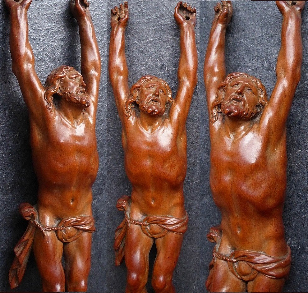 Jansenist Christ In Boxwood From The Flemish 17th Century-photo-2