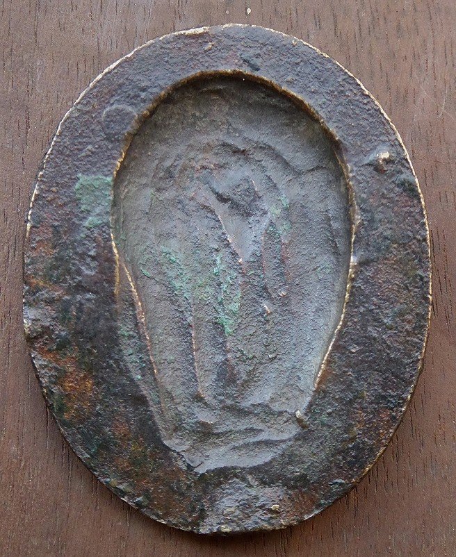 Plaquette En Bronze Repr&eacute;sentant Tib&egrave;re - Italie XVIIe Si&egrave;cle-photo-4