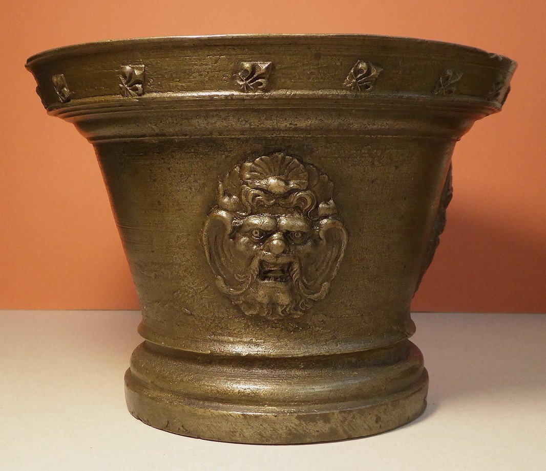 Large Bronze Mortar From The 17th Century