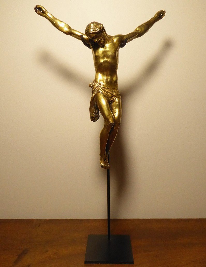 Christ En Bronze Doré - Italie Vers 1600-photo-2