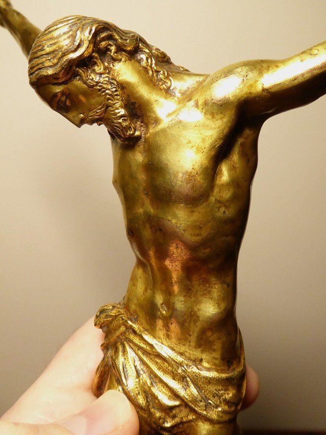 Christ En Bronze Doré - Italie Vers 1600-photo-6