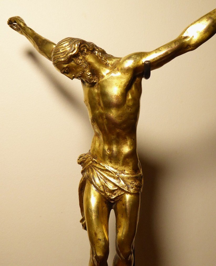 Christ En Bronze Doré - Italie Vers 1600