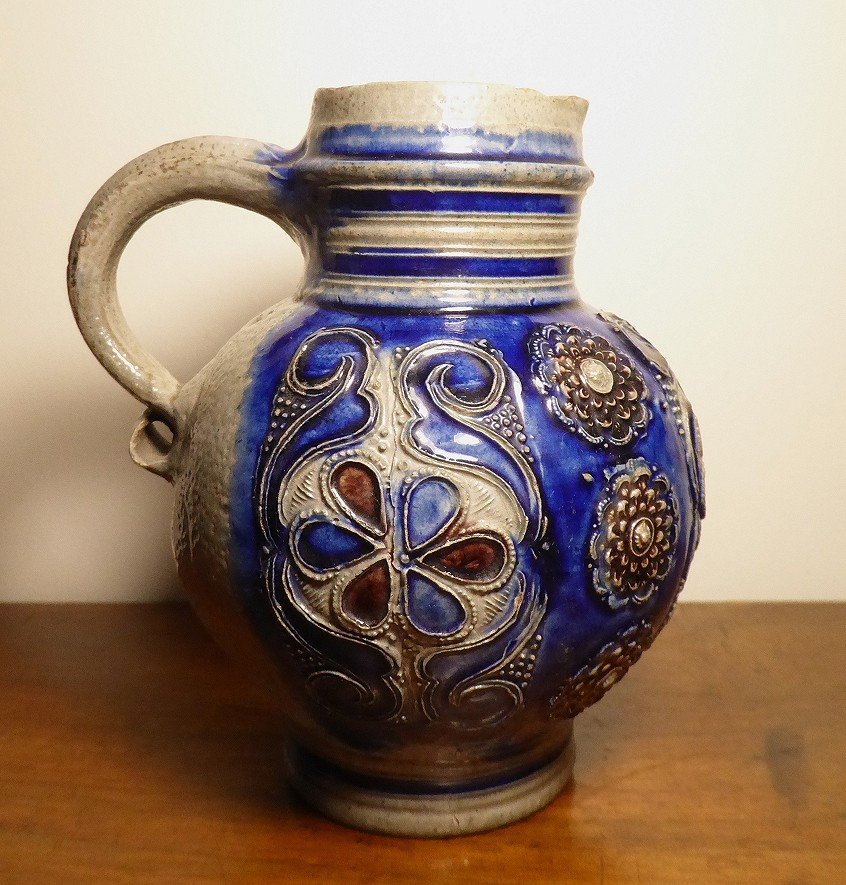 17th Century Jug In Stoneware From Westerwald