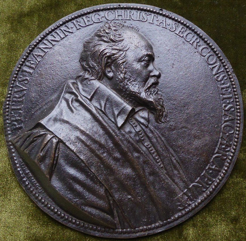 Large Bronze Medal - Pierre Jeannin By Guillaume Dupré 1618-photo-2