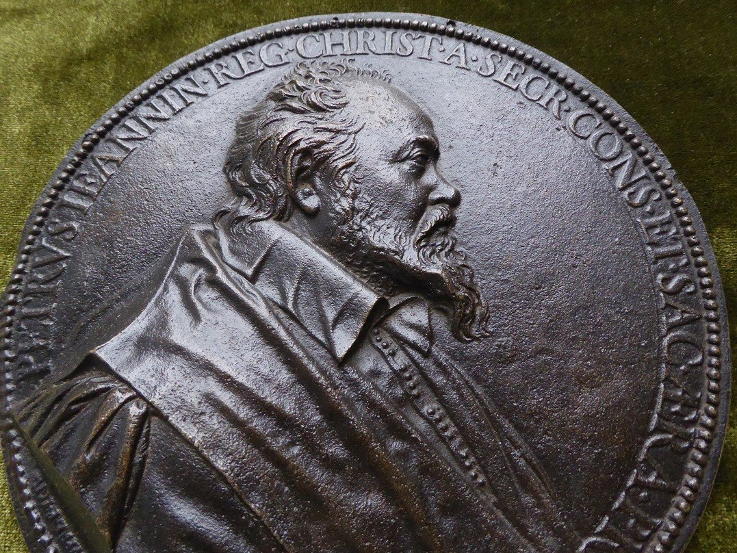 Large Bronze Medal - Pierre Jeannin By Guillaume Dupré 1618-photo-3