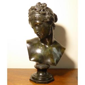 Bust Of A Woman After Canova - Italy 19th Century - Grand Tour