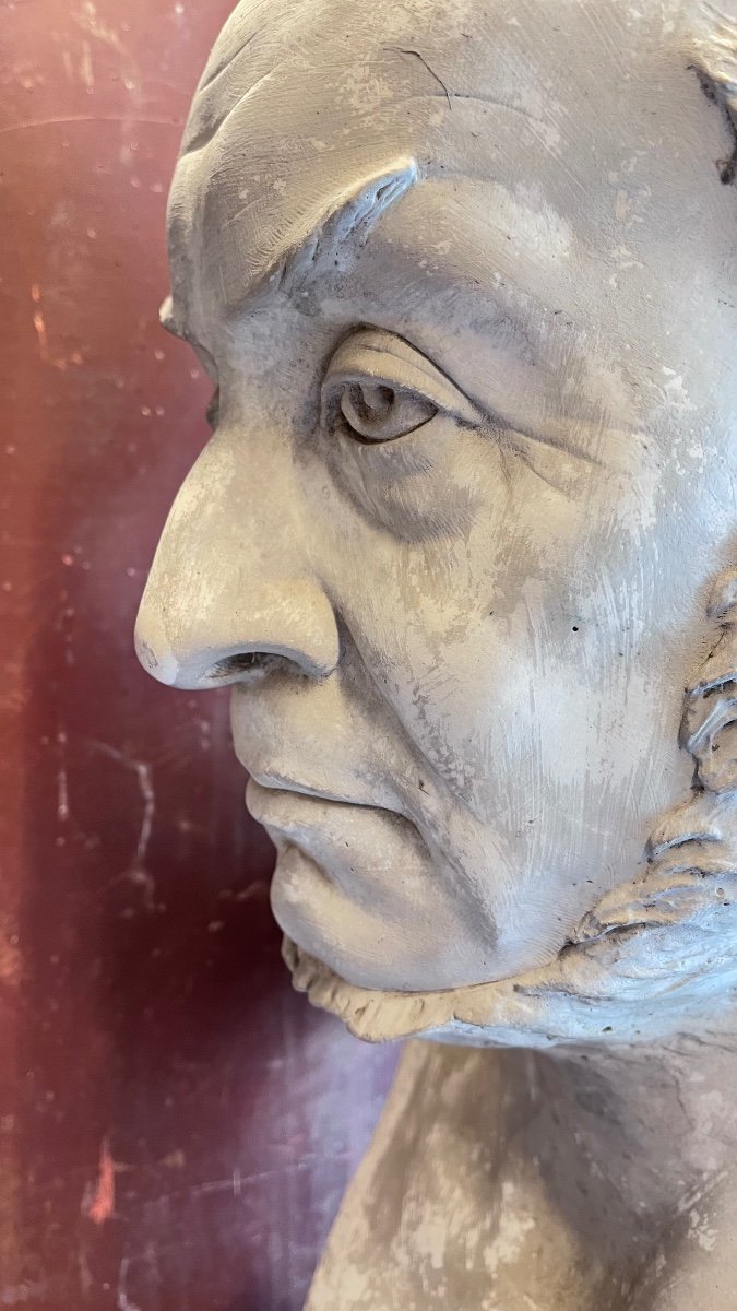 Bust Of A Man - Workshop Plaster -photo-4