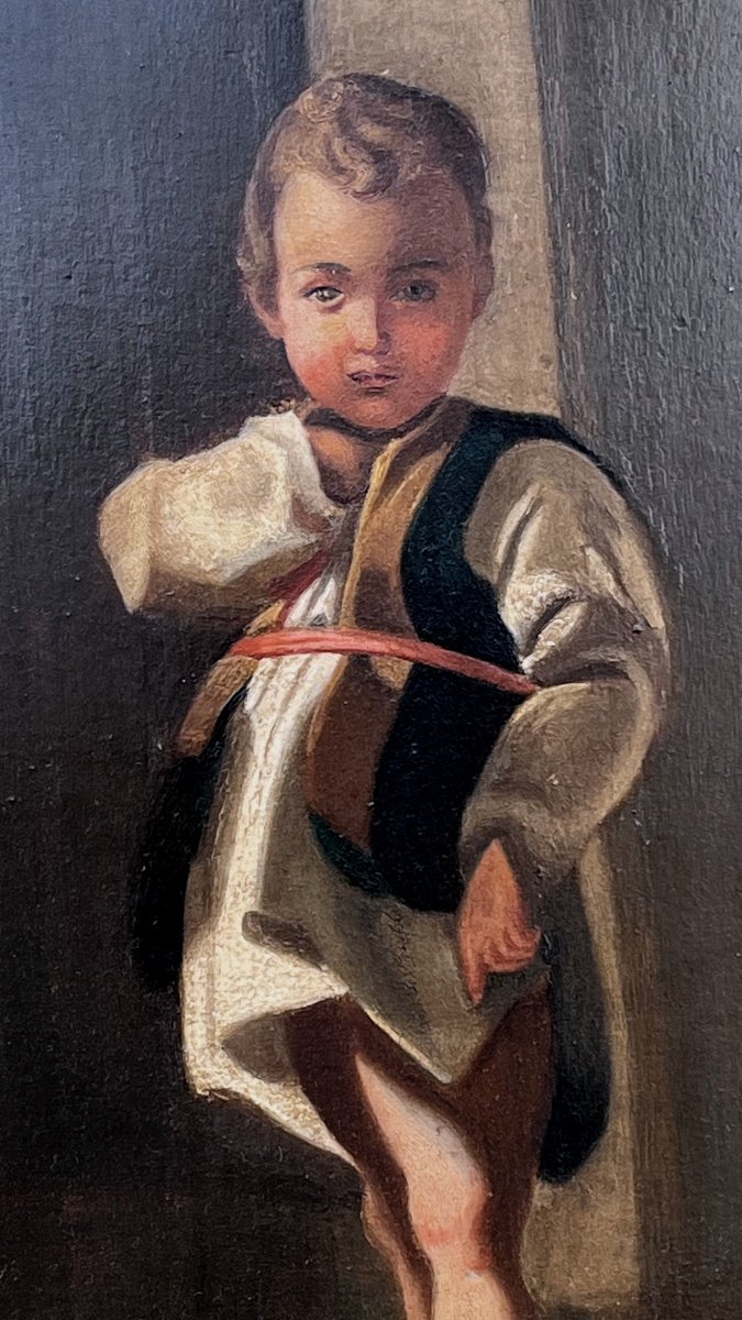 Enfant  Peinture XIXe - D’après Bartolomeo Schedoni (1578-1615)-photo-2