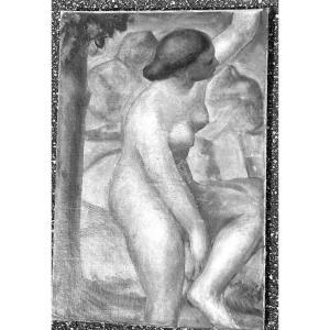 Nude Around 1930 - Oil On Canvas