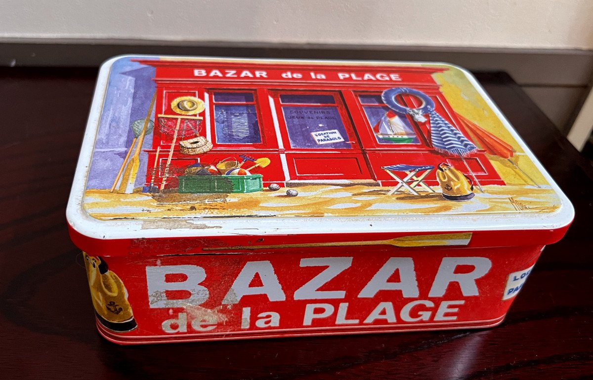 Painted Tole Box - Bazar De La Plage