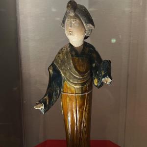 Polychrome Woman Statue - Silk Road - China