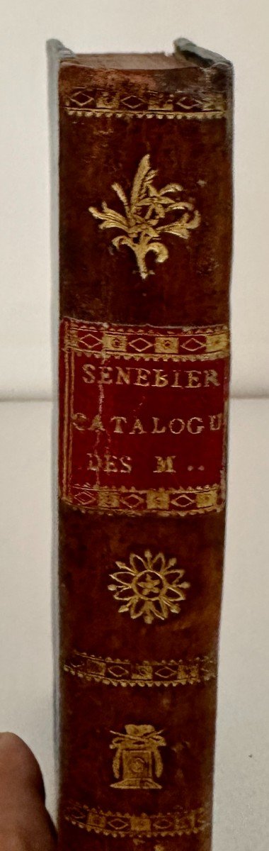 Senebier 1779 Catalogue Raisonné Des Manuscrits Conservés Dans La Bibliothèque De Genève -photo-1