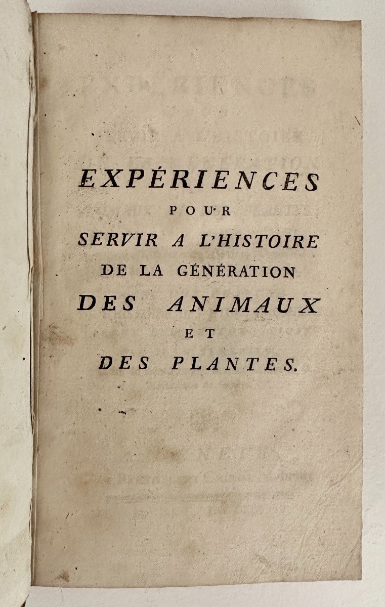 Spallanzani Experiments To Serve In The History Of Animals And Plants Senebier 1785-photo-5