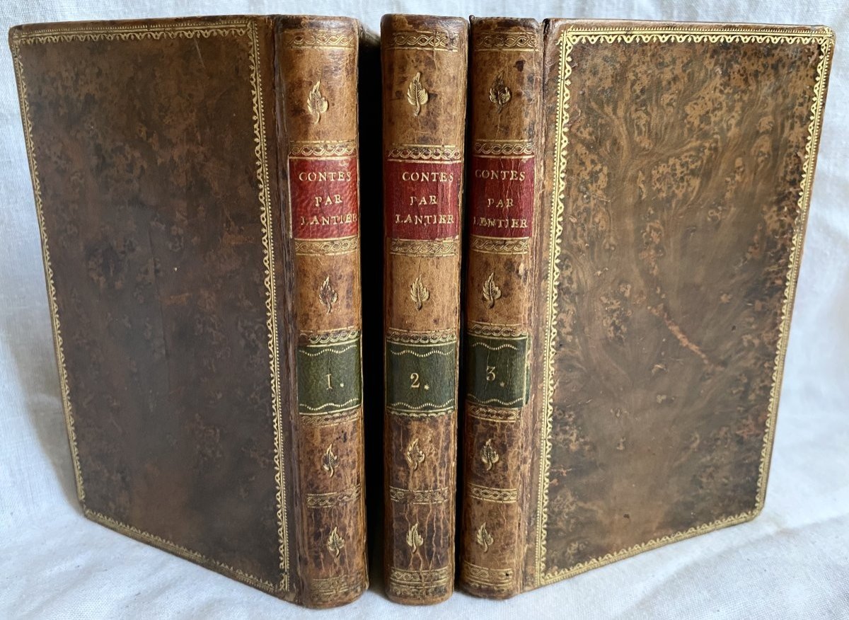 Edition Originale Contes En Prose Et En Vers Par Lantier Paris 1801 Complet 3 Volumes Gravures