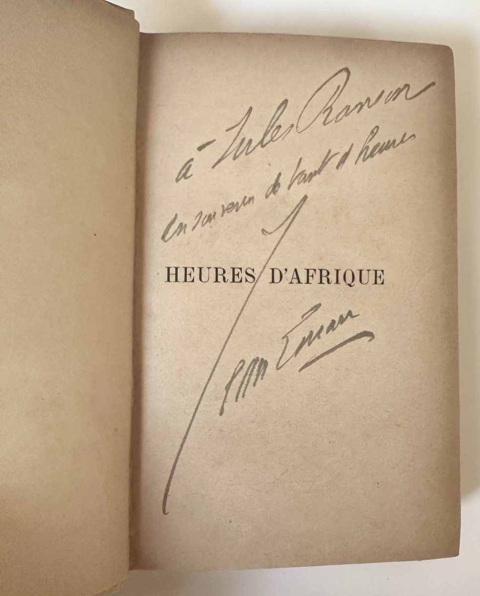 Jean Lorrain Heures d'Afrique First Edition From 1899 With Autograph Dedication To Jules Ranson-photo-2