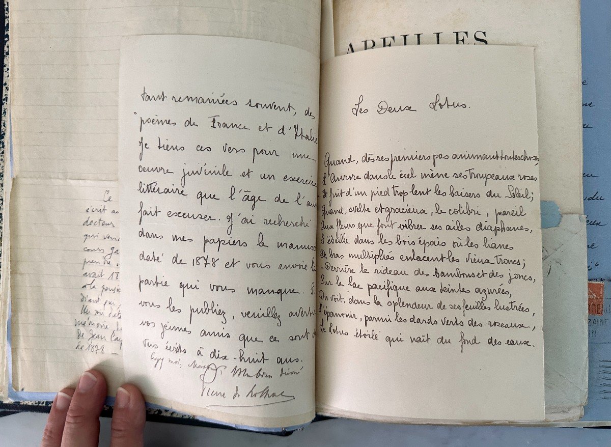 Important Correspondence Between The Poets Jean Cayrol Jacques Dalléas Pierre Nolhac Labarthe -photo-6