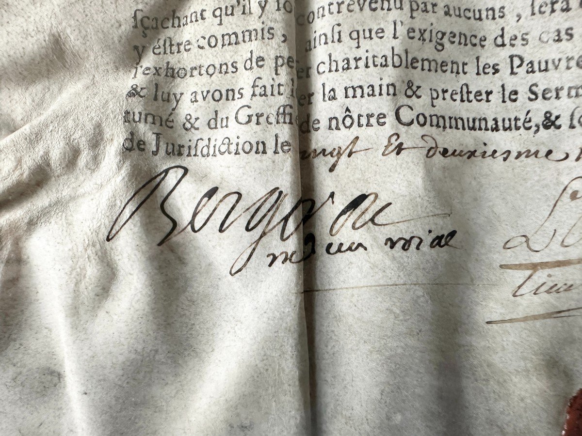 Lettres Autorisant La Pratique De Barbier-chirurgien à P. Buchet  En 1726 à Garlin En Béarn Pau-photo-3