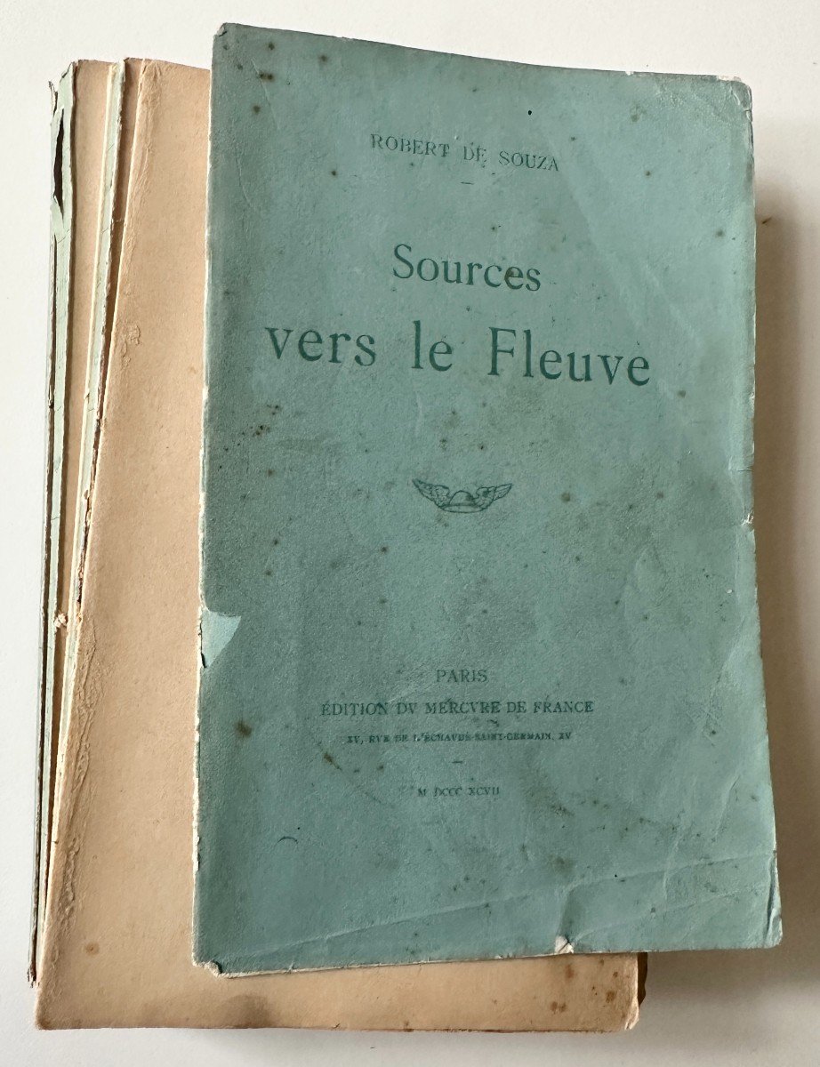 Book Dedicated To Emile Gallé By The Poet Robert De Souza "sources Towards The River" In 1897-photo-4