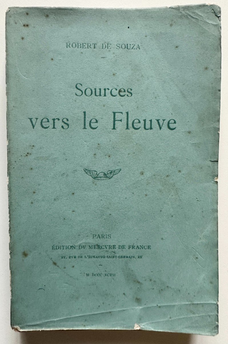 Book Dedicated To Emile Gallé By The Poet Robert De Souza "sources Towards The River" In 1897-photo-1