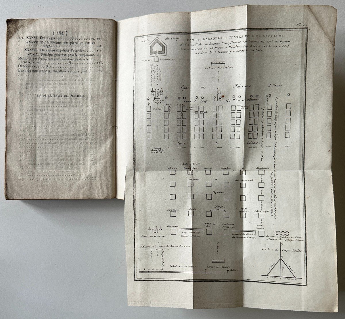 Instruction Provisoire Pour Le Service Des Troupes En Campagne Imprimerie Royale 1823 Planches-photo-3