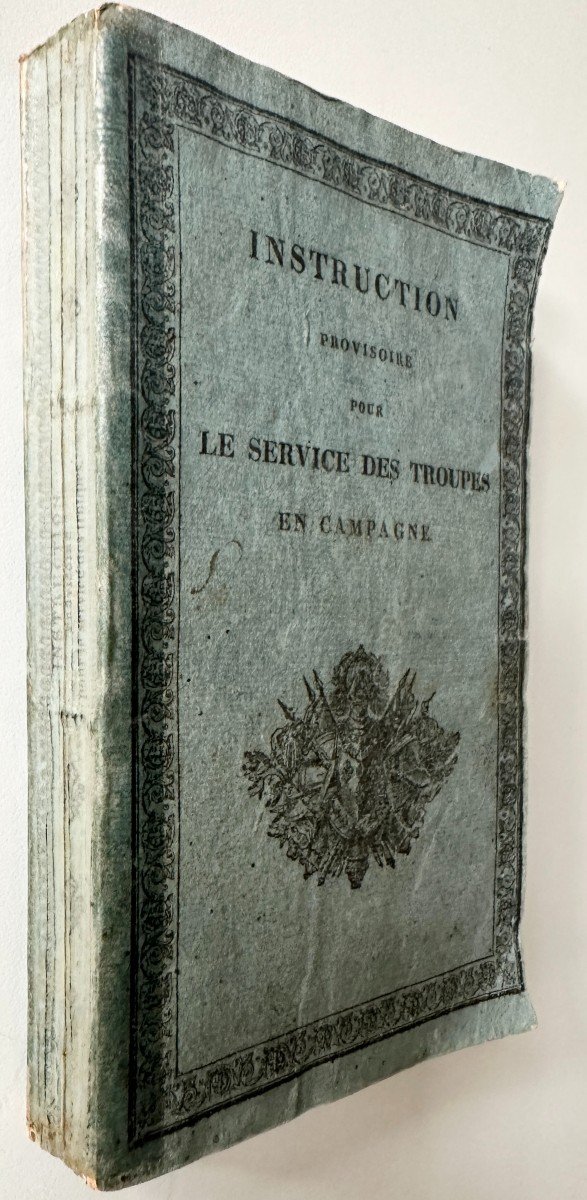 Instruction Provisoire Pour Le Service Des Troupes En Campagne Imprimerie Royale 1823 Planches-photo-1