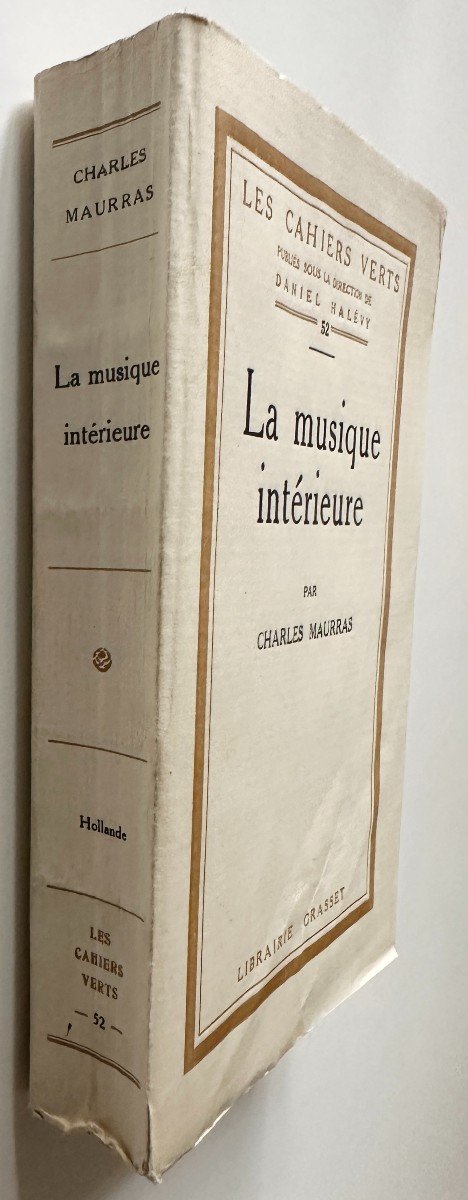 Charles Maurras Inner Music Original Edition With Autographed Dedication And 2 Cover States-photo-1