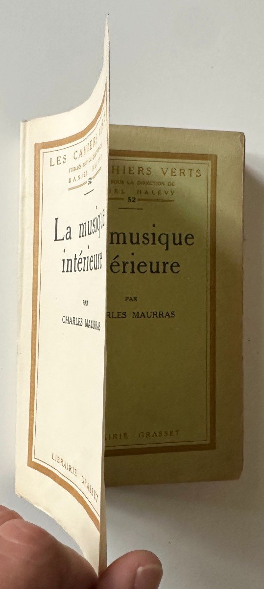 Charles Maurras Inner Music Original Edition With Autographed Dedication And 2 Cover States-photo-4