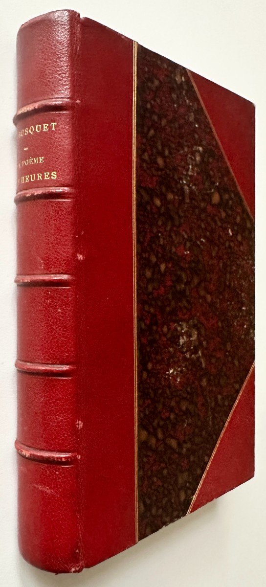 Alfred Busquet The Poem Of The Hours Original Edition Of 1855 With Autograph Dedication Beautiful Binding