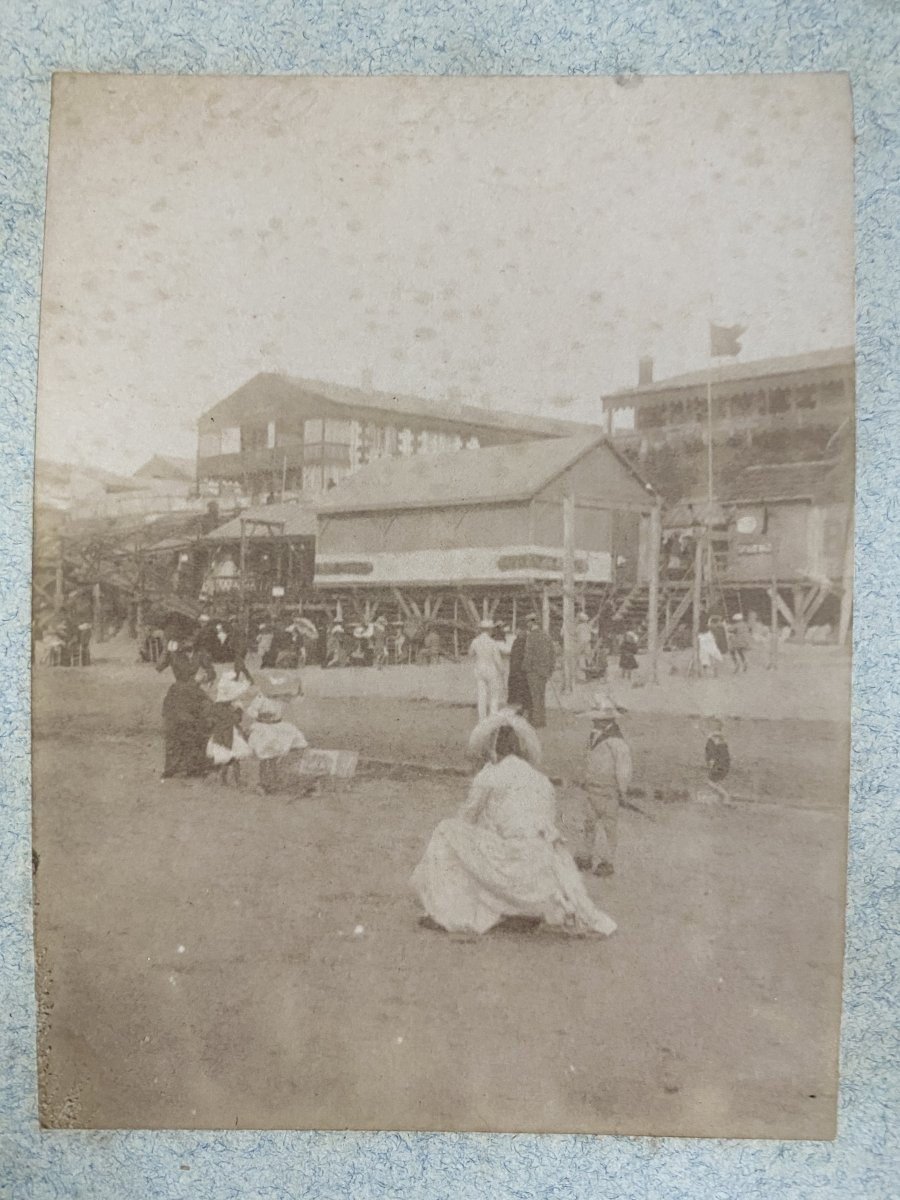 Rare Ensemble De 9 Photos Par Hippolyte Peragallo Epoque 1870/1880 Représentant Soulac Sur Mer-photo-1