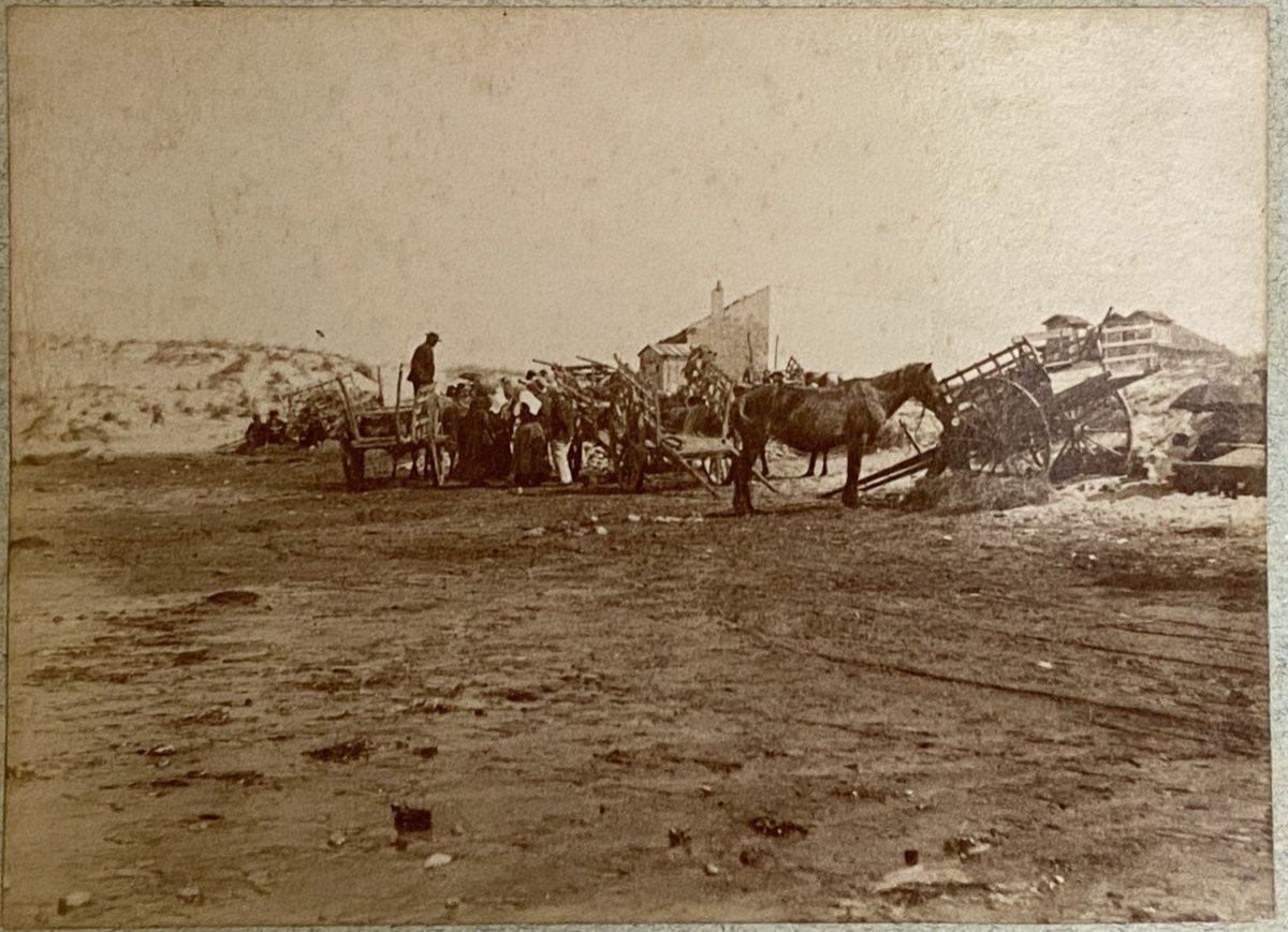 Rare Ensemble De 9 Photos Par Hippolyte Peragallo Epoque 1870/1880 Représentant Soulac Sur Mer-photo-3