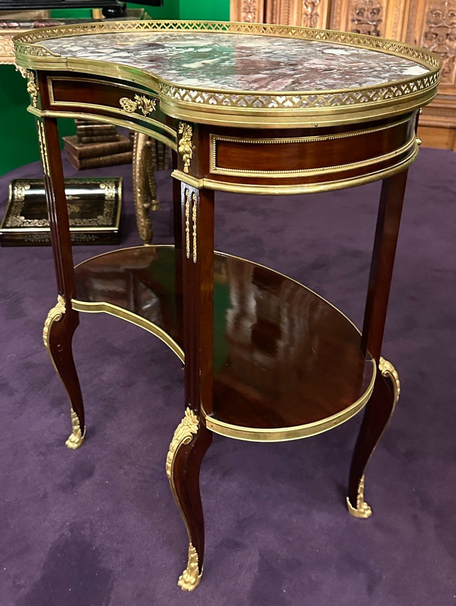 Bean Side Table Attributed To François Linke Circa 1880