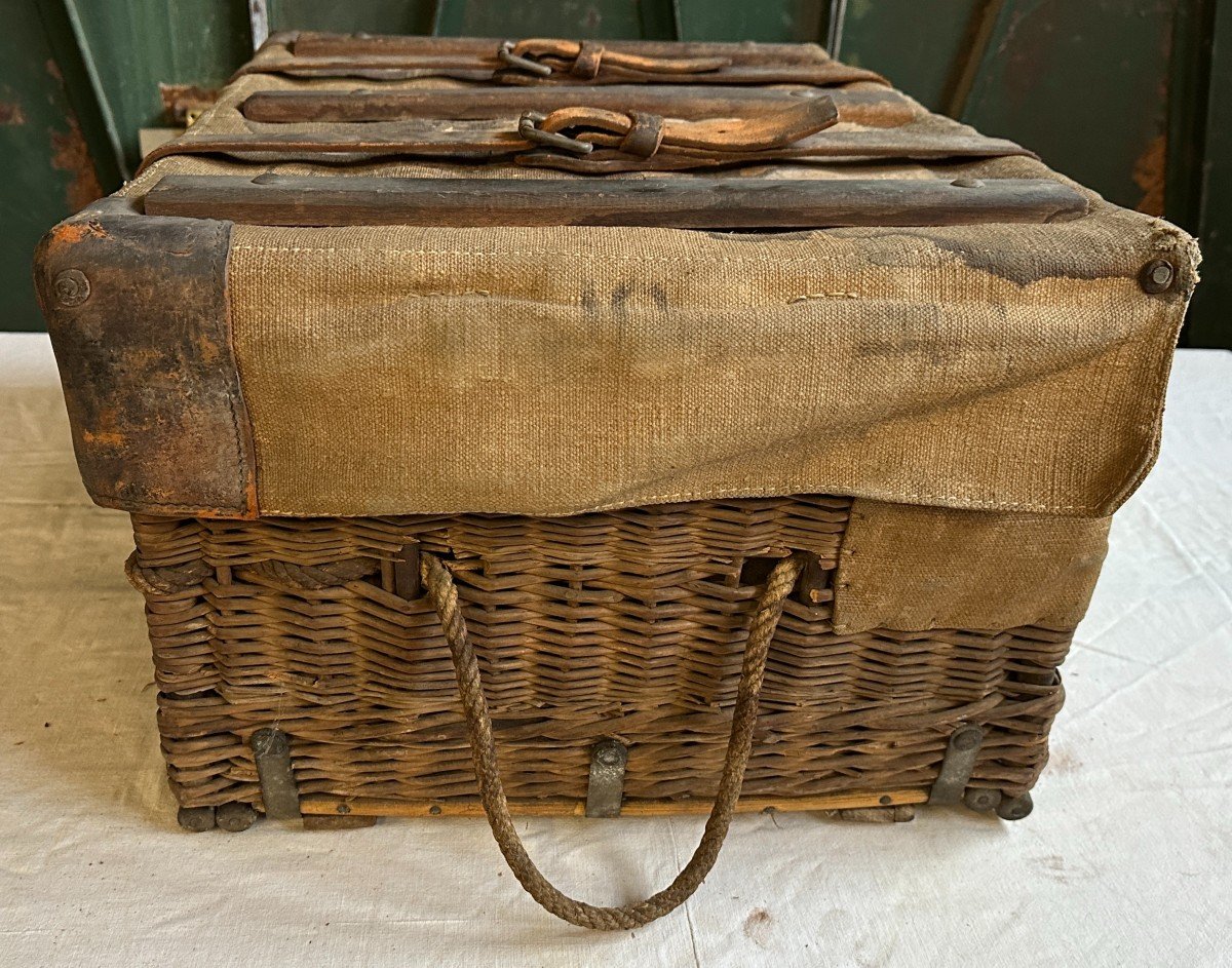 French Army Medical Trunk Ww2 By B.franck Et Fils + Stretcher Ww2 Us Army Medical Dept-photo-3