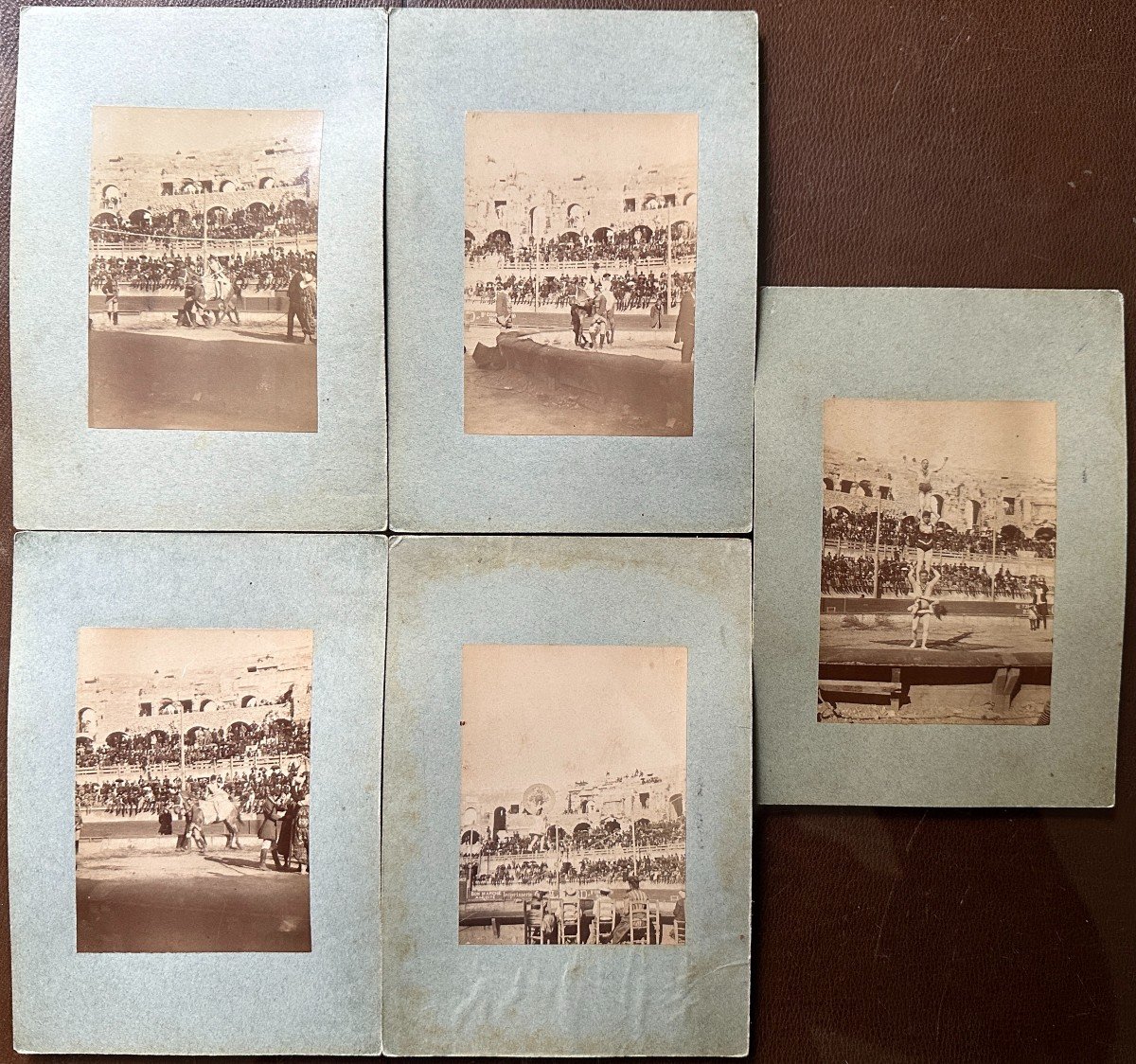 Hippolyte Peragallo 8 Photographs From The 1880s Circus Games In Nimes And The Jardin De La Fontaine-photo-2