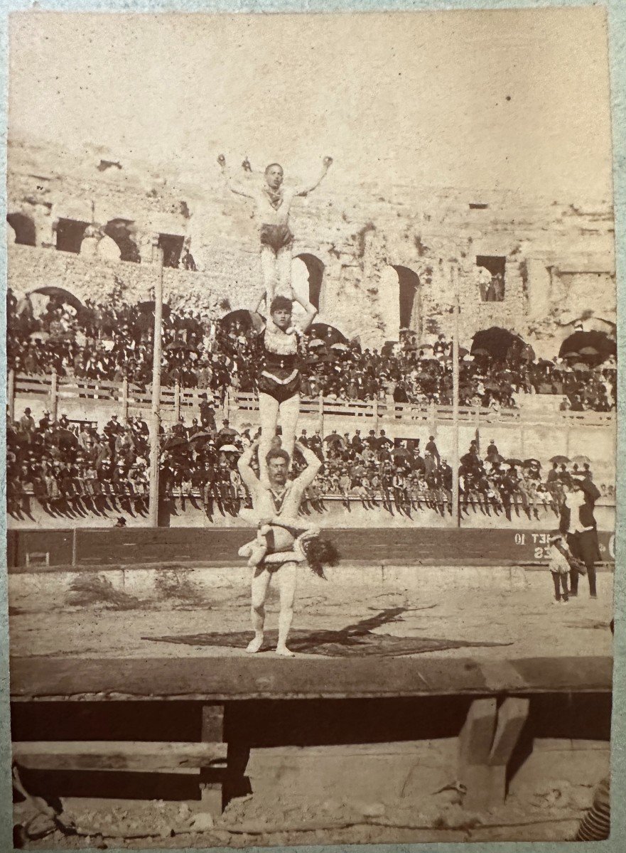 Hippolyte Peragallo 8 Photographs From The 1880s Circus Games In Nimes And The Jardin De La Fontaine-photo-4