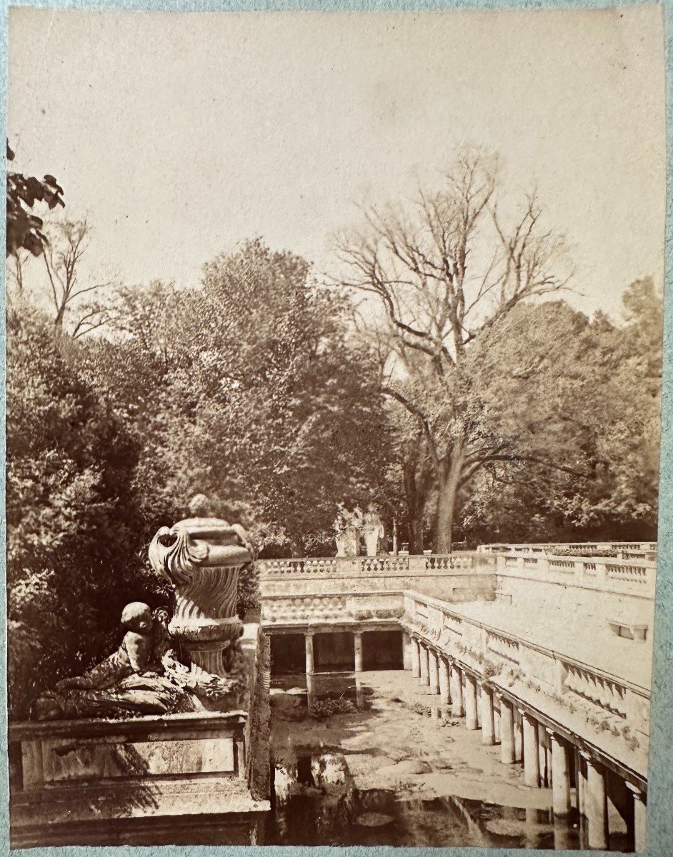 Hippolyte Peragallo 8 Photographies époque 1880 Jeux De Cirque à Nimes Et Jardin De La Fontaine-photo-6