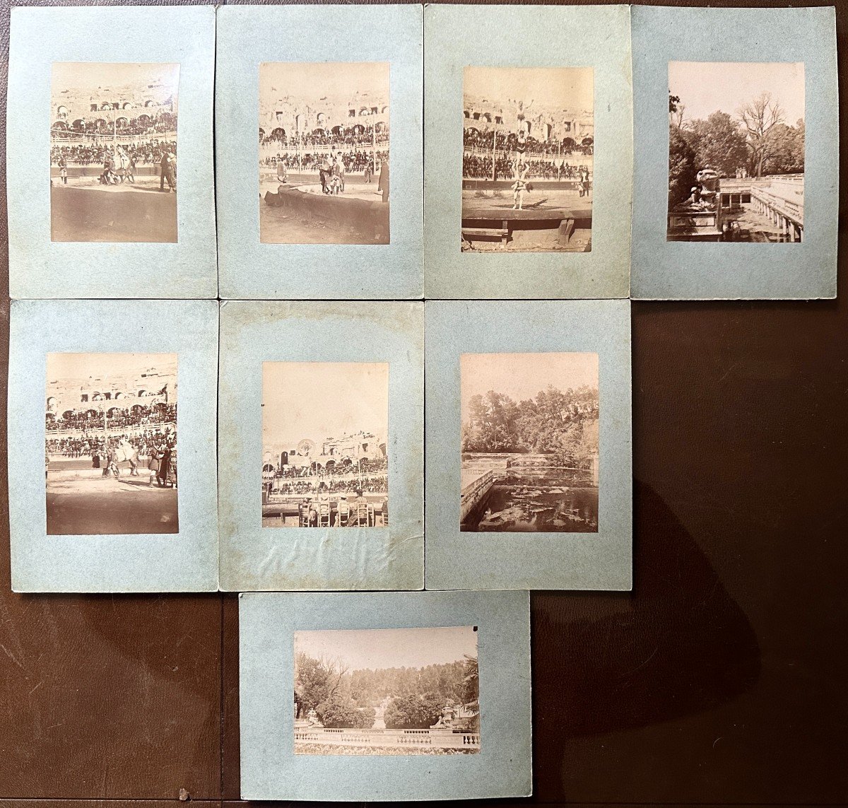 Hippolyte Peragallo 8 Photographs From The 1880s Circus Games In Nimes And The Jardin De La Fontaine