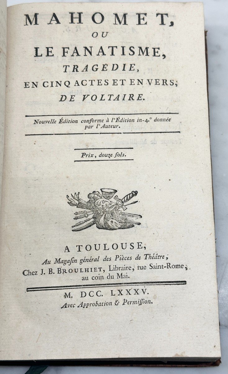 Recueil De 10 Pièces De Voltaire Entre 1773 Et 1788 Dont éditions Originales -photo-4