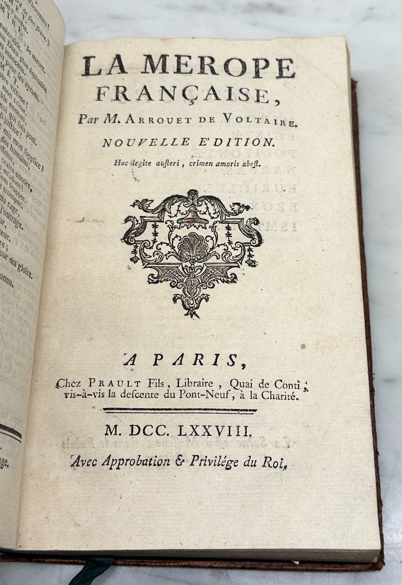 Collection Of 10 Pieces By Voltaire Between 1773 And 1788 Including Original Editions -photo-1