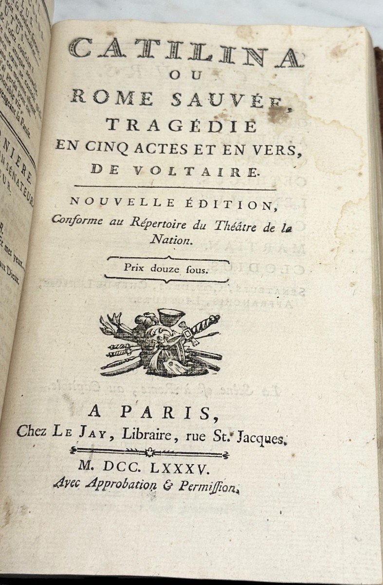 Recueil De 10 Pièces De Voltaire Entre 1773 Et 1788 Dont éditions Originales -photo-4